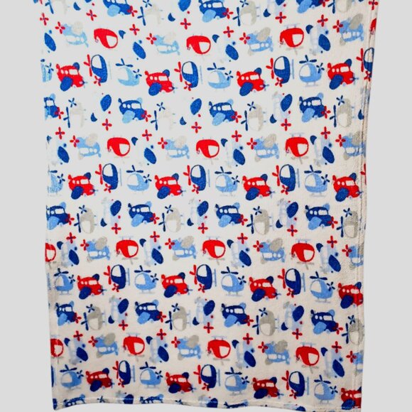 2015 Baby Starters Helicopter Airplane Security Lovey Blanket 42" X 29" - Picture 1 of 4